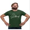 Go All Out 5X-Large Forest Green Mens Do Something! T-Shirt view 1