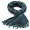 Cindy & Wendy Women's Pashmina Shawl Wrap for Evening Dress Bridesmaid Wedding Bridal Winter Warm Large Soft scarf (Dark Forest Green) view 2