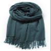Cindy & Wendy Women's Pashmina Shawl Wrap for Evening Dress Bridesmaid Wedding Bridal Winter Warm Large Soft scarf (Dark Forest Green) view 3
