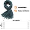 Cindy & Wendy Women's Pashmina Shawl Wrap for Evening Dress Bridesmaid Wedding Bridal Winter Warm Large Soft scarf (Dark Forest Green) view 4