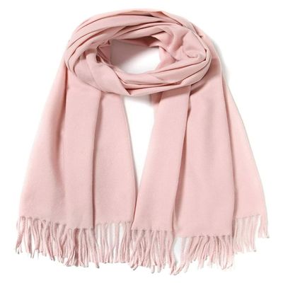 Cindy & Wendy Women's Pashmina Shawl Wrap for Evening Dress Bridesmaid Wedding Bridal Winter Warm Large Soft scarf (Baby Pink)