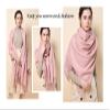 Cindy & Wendy Women's Pashmina Shawl Wrap for Evening Dress Bridesmaid Wedding Bridal Winter Warm Large Soft scarf (Baby Pink) view 2