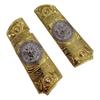1911 Grips for Colt, Rock Island, Springfield, Taurus, High Polished Gold, Full Size (Government/Commander), Screws Included, Ambi Safety Cut view 3