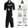 Cressi Baula 2.5 mm Lady Short Sleeves Short Wetsuits, Black/Turquoise, M view 3