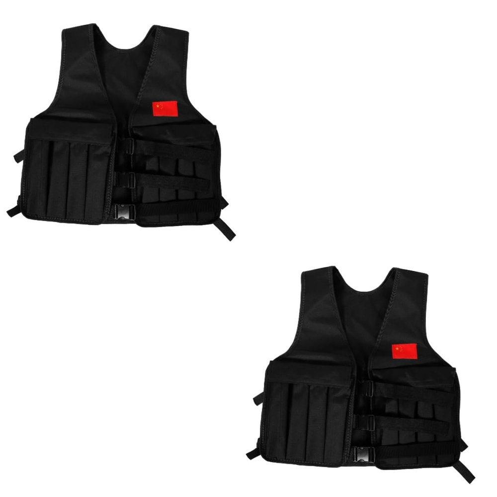 BESPORTBLE Versatile Running Weight Vest Strength Training Vest Adjustable Weight Design Breathable Oxford
