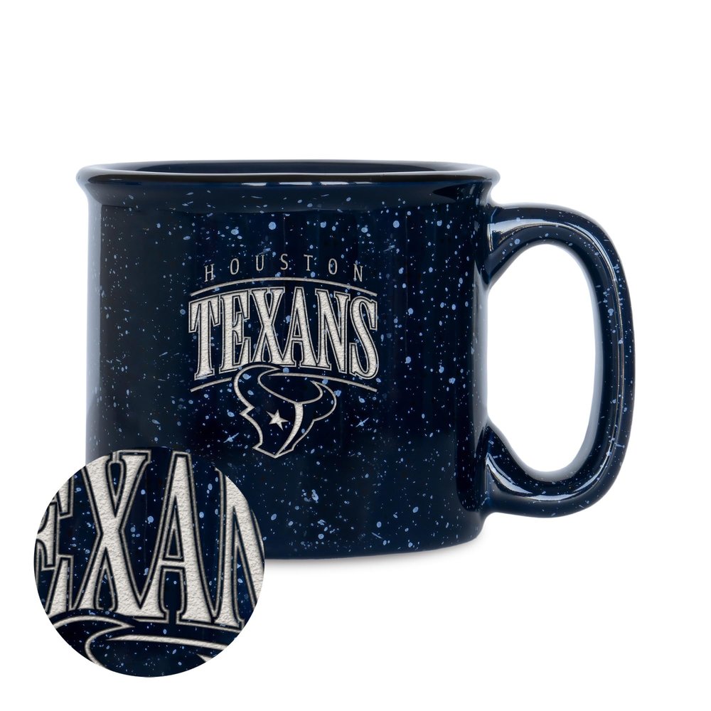 Rico Industries NFL Football Houston Texans Tribute 12oz Laser Engraved Campfire Mug