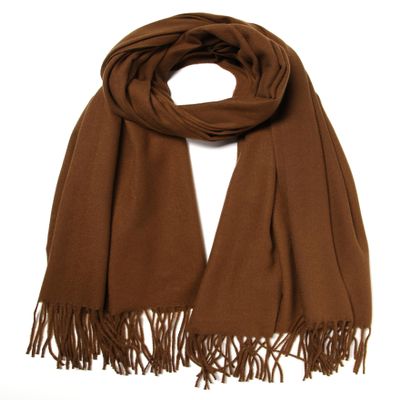 Cindy & Wendy Women's Pashmina Shawl Wrap for Evening Dress Bridesmaid Wedding Bridal Winter Warm Large Soft scarf (Ginger)