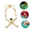 OSOLADY 2pcs Copper Pool Cue Bridge Stick Durable Billiard Rest with Removable Cross and High Bridge Heads Essential Accessory for Pool Table Stability and Enhanced Gameplay view 2