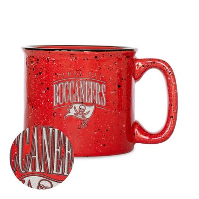 Rico Industries NFL Football Tampa Bay Buccaneers Tribute 12oz Laser Engraved Campfire Mug