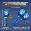 Dink Buddy - 3-in-1 Pickleball Trainer Set: 1 Mini 6 Wide Pickleball Net with Carrying Case, 4 Kelso Balls (2 Trainer + 2 Standard), 2 PickleDojo Paddles, & 1 Drawstring Backpack view 4