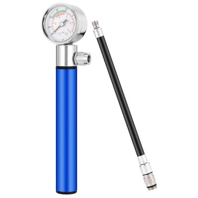 BESPORTBLE Aluminum Alloy Gas Cylinder Soccer Air Pump Basketball Inflator Ball Pump Pressure Gauge