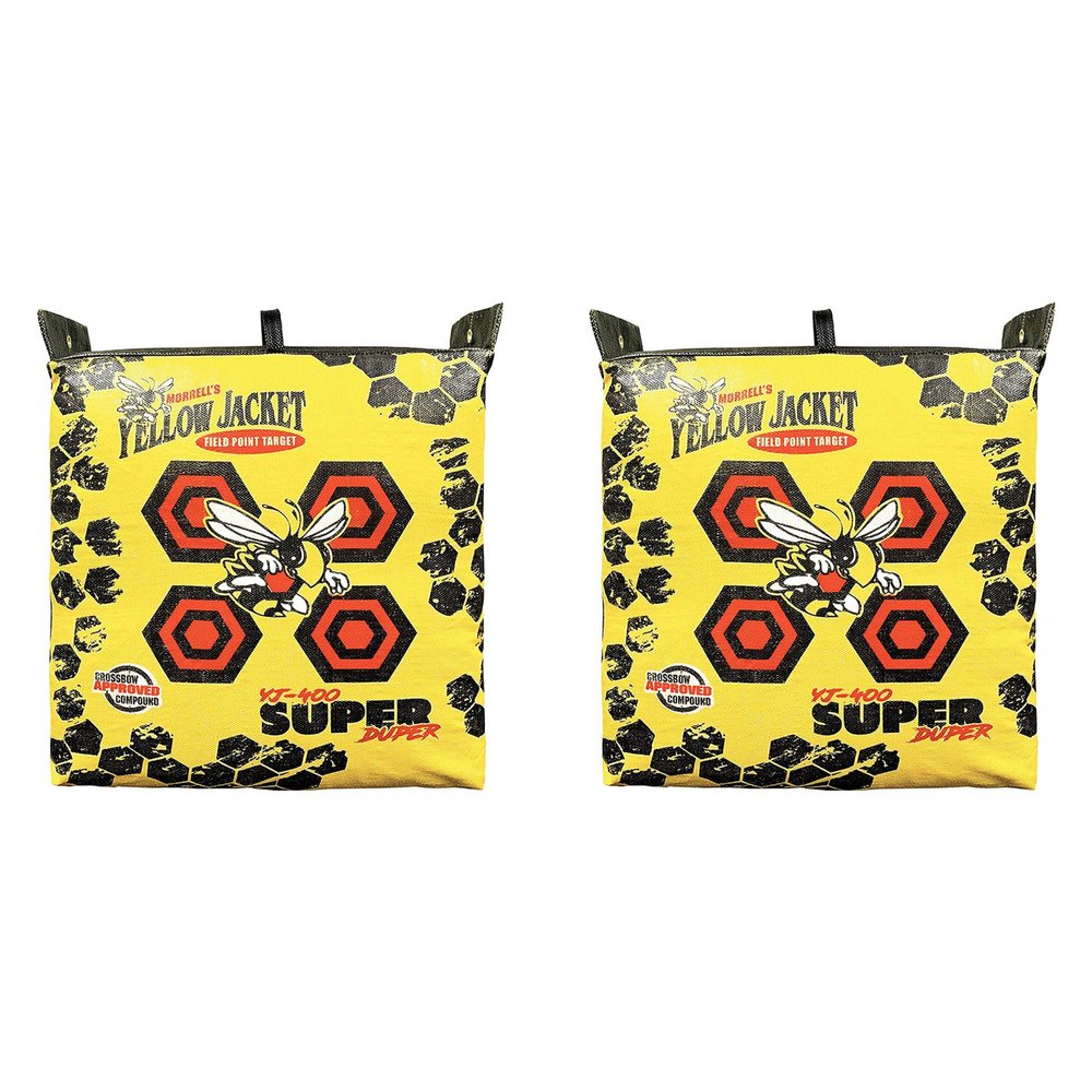 Morrell Super Duper Field Point Archery Block Bag, Yellow, 2-Pack Set