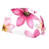 2 Pieces Scrub Caps Women Men's Scrub Cap Surgical Caps for Home Pink Flowers