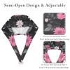 2 Pieces Scrub Caps Women Scrub Cap Men Surgical Cap for Nurse Flower Branch Multicoloured view 3