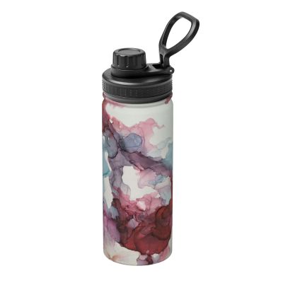 Abstract Marble Print Water Bottles Stainless Steel 18oz Heat Resistance Outdoors,Travel Cup Men Women