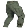 OCANXUE Mens Tactical Pants with Knee Pads Camo Cargo Pants Waterproof Hiking Pants 10 Pockets No Belt Army Green 30 view 2