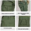 OCANXUE Mens Tactical Pants with Knee Pads Camo Cargo Pants Waterproof Hiking Pants 10 Pockets No Belt Army Green 30 view 3
