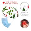 2 Pieces Scrub Caps Women Scrub Caps Women Ponytail Nursing Scrub Caps for Kitchen Fruit Berry Plant Multicoloured view 2