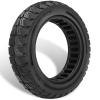 GLDYTIMES 9.5x2.5-6.1 Off road Solid Tire, Fit for NIU KQi3 Pro/Max/Sport Electric Scooter, 9.5 Inch Tubeless Front Rear Tire, Puncture-resistant, Maintenance-free, Anti-Skid, Shockproof (Black 1Pc) view 1
