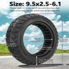 GLDYTIMES 9.5x2.5-6.1 Off road Solid Tire, Fit for NIU KQi3 Pro/Max/Sport Electric Scooter, 9.5 Inch Tubeless Front Rear Tire, Puncture-resistant, Maintenance-free, Anti-Skid, Shockproof (Black 1Pc) view 2