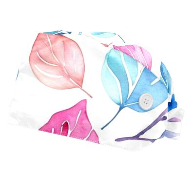 2 Pieces Scrub Caps Women Ponytail Scrub Cap Nursing Hats for Women for Home Branch Multicoloured