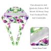 2 Pieces Scrub Caps Women Scrub Caps Surgical Cap for Home Flowers Garden Multicoloured view 4
