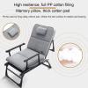 GBPLDMAQ Camping Cot Bed and Chair Integrated, Cots for Camping Five Adjustable Levels, Camping Cots Bring a Blanket Without Taking up Space(Black) view 3