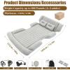 USGTYUS Inflatable Car Bed for Hyundai Ioniq Elantra Tucson Bayon Getz Reina Veloster Car Airbed Air Bed Travel Inflation Mattress Outdoor Travel Camping Sleeping Air Bed,Grey view 2