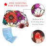 2 Pieces Scrub Caps Women Men's Scrub Cap Cute Scrub Caps Women for The Surgeon Floral Flowers Pattern Multicoloured view 2