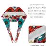 2 Pieces Scrub Caps Women Men's Scrub Cap Cute Scrub Caps Women for The Surgeon Floral Flowers Pattern Multicoloured view 4