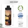 I Love London Print Water Bottles Stainless Steel 18oz Heat Resistance Outdoors,Travel Cup Men Women view 4