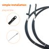 Boatcon 2Pcs GEN II Control Cable 10FT Replace CC18910 Fits for Mercury Mariner Outboard Engine view 2