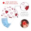 2 Pieces Scrub Caps Women Scrub Caps Surgical Cap for Home Heart Circle Multicoloured view 2