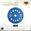 AMGYM Olympic Weight Plates Set, Colored Bumper Plates with 2 inch Barbell Sleeves, Rubber Bumpers, 45LB*1 view 2