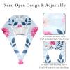 2 Pieces Scrub Caps Women Scrub Cap Men Surgical Caps for Home Plant Flower Branch Multicoloured view 3
