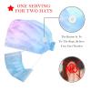 2 Pieces Scrub Caps Women Chef Hat Nursing Scrub Caps for Nurse Blur Abstract Multicoloured view 2