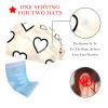 2 Pieces Scrub Caps Women Womens Scrub Cap Nursing Hats for Women for Nurse Hearts Pattern Multicoloured view 2