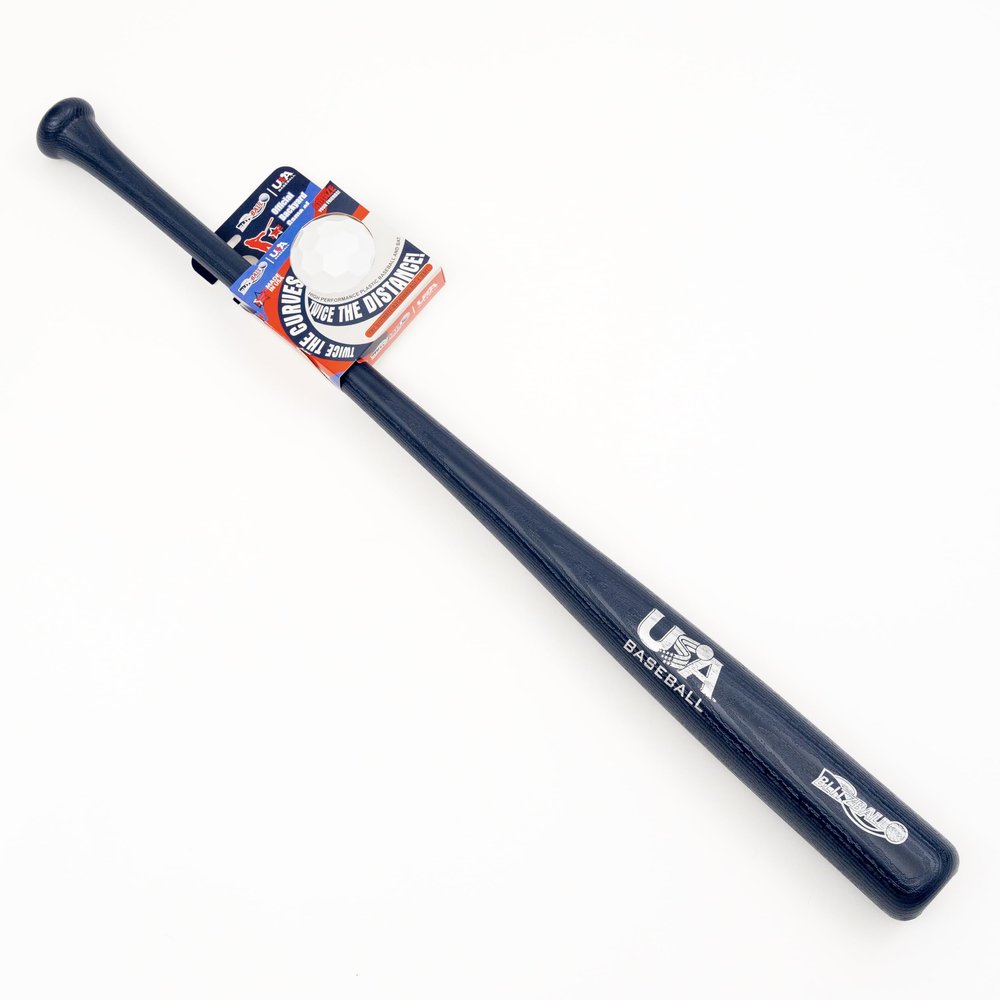 BLITZBALL - Limited Edition - USA Baseball Bat Set - Includes (1) Official Brand Ball & (1) Bat - Made in USA