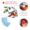 2 Pieces Scrub Caps Women Men's Scrub Cap Nurse Scrub Cap for The Surgeon Tropical Floral Flowers Multicoloured view 2