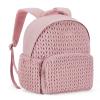 BAGSMART College Backpack for Women, Lightweight Puffy Travel Backpack, TSA Personal Item Casual Daypack, Pink view 1