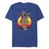 Voltron: Defender of the Universe Voltron Pixel Young Men's Short Sleeve Tee Shirt, Royal view 1