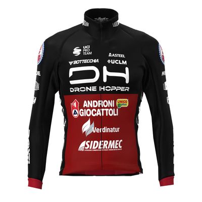 Spring Autumn Sunsreen Thin Pro Team ANDRONI Long Sleeve Cycling Jersey For Men,Breathable Road Bike Shirt Quick Dry Bicycle Clothing (XL)