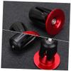 MUSISALY 1pair Aluminum Bar End Plugs for Road and Mountain Handlebar End Caps for Easy Installation Protects Handlebar Red Pair view 4