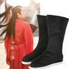 Keuyeo Chinese Traditional Ancient Hanfu Performance Shoes Boots for Adult Kids Peking Opera Folk Dancing Qing Dynasty Accessory Shoes view 2