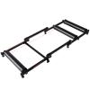 SUZEPER Bike Rollers, Adjustable Bike Trainer Stand, Foldable Indoor Cycling Rack Mountain Bicycle Roller with Resistance for MTB Road Bike Exercise(132x50x10.1cm(52x20x4inch), Black) view 1