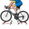 SUZEPER Bike Rollers, Adjustable Bike Trainer Stand, Foldable Indoor Cycling Rack Mountain Bicycle Roller with Resistance for MTB Road Bike Exercise(132x50x10.1cm(52x20x4inch), Black) view 2