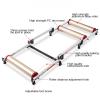 SUZEPER Bike Rollers, Adjustable Bike Trainer Stand, Foldable Indoor Cycling Rack Mountain Bicycle Roller with Resistance for MTB Road Bike Exercise(132x50x10.1cm(52x20x4inch), Black) view 3