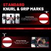 PAPABABE Olympic Barbell  7ft 45LB Cerakote Power Bar, 1500LB Capacity, 2 inch Olympic Sleeves for Heavy-Duty Lifts & Competition Prep view 4