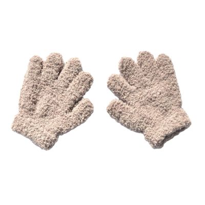 1pair Winter Children Fleece Gloves Kids Windproof Full Finger Gloves With Elastic Cuffs Skiing Cycling Mitten