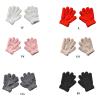 1pair Winter Children Fleece Gloves Kids Windproof Full Finger Gloves With Elastic Cuffs Skiing Cycling Mitten view 4